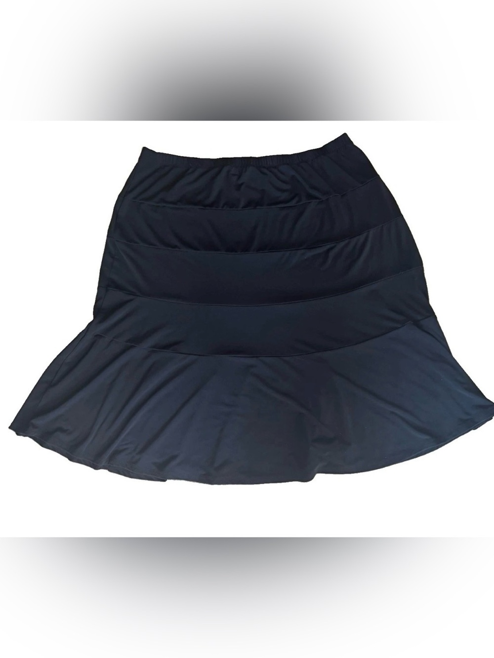 Simonton Says Black Paneled Elastic Waist Skirt